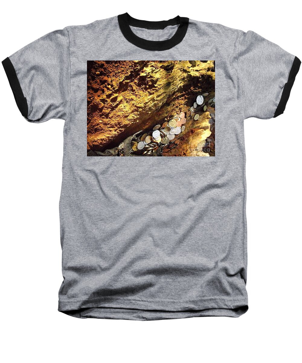 Old Coins Baseball T-Shirt featuring the photograph Treasure Bark 4 by Denise Morgan