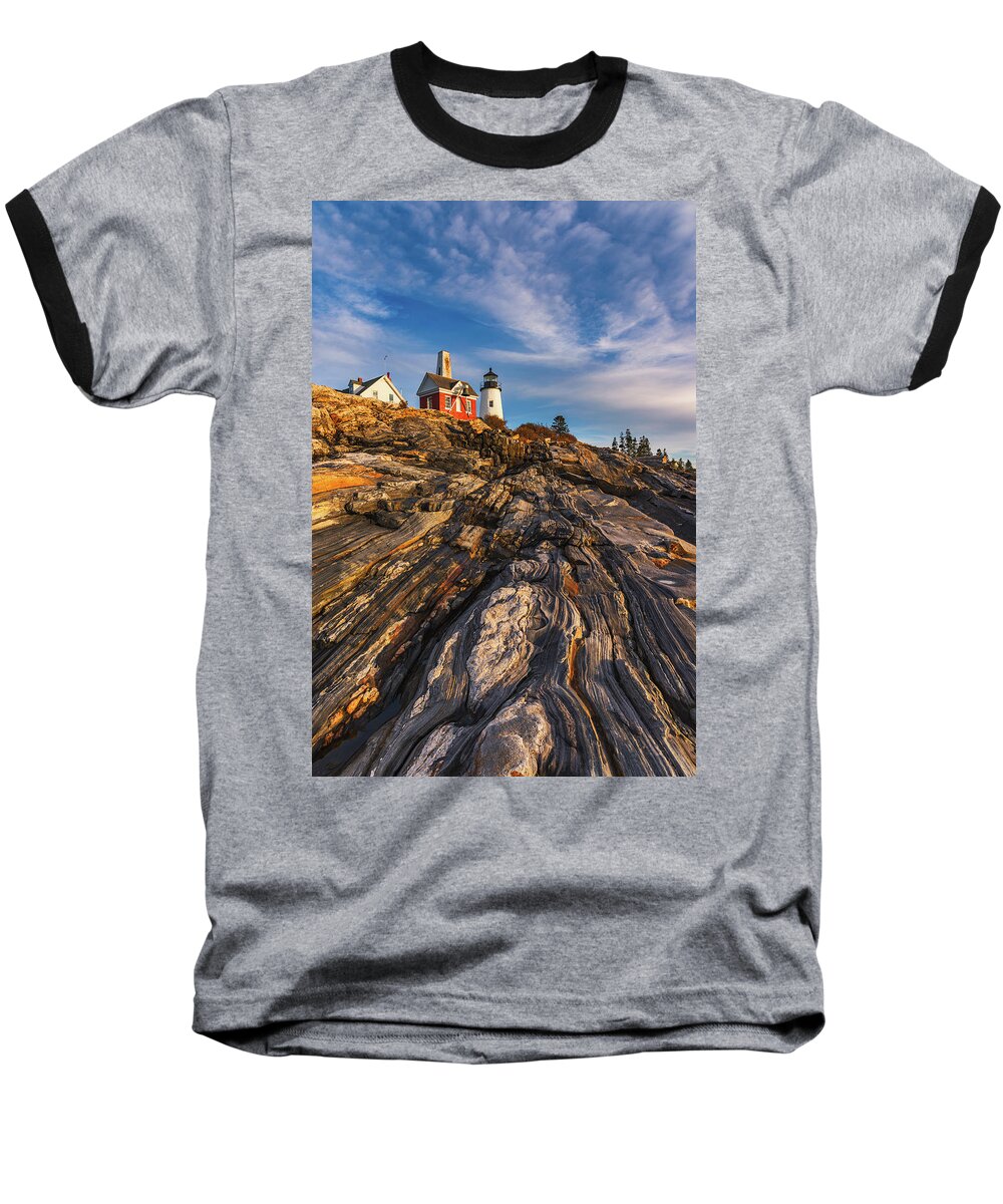 Maine Baseball T-Shirt featuring the photograph Up to Pemaquid by Darren White