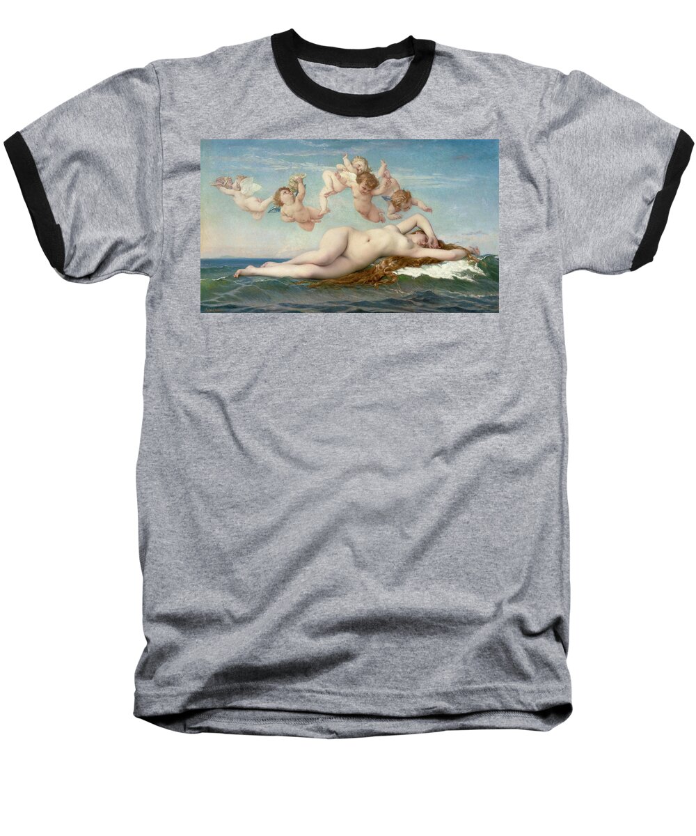 Alexandre Cabanel Baseball T-Shirt featuring the painting Venus by Alexandre Cabanel