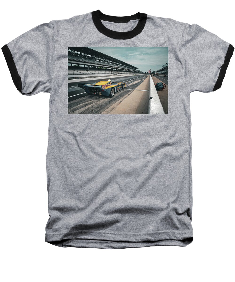 Vintage Racing Baseball T-Shirt featuring the photograph Wasatch Pride by Josh Williams