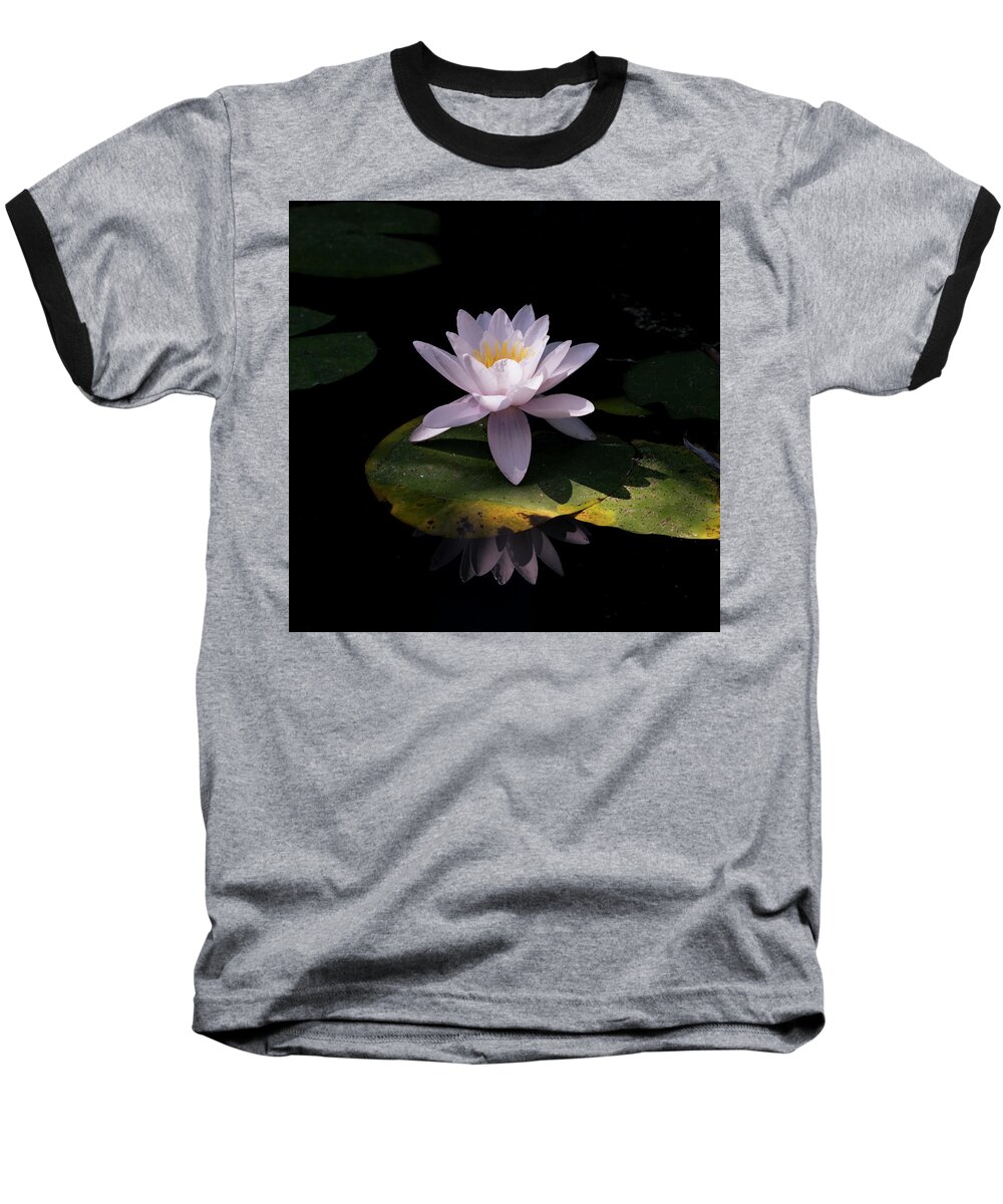 Botanic Baseball T-Shirt featuring the photograph Water Lily in Color by Mary Lee Dereske