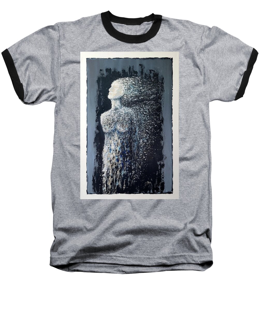 Willow Baseball T-Shirt featuring the painting Willow by Cindy Johnston