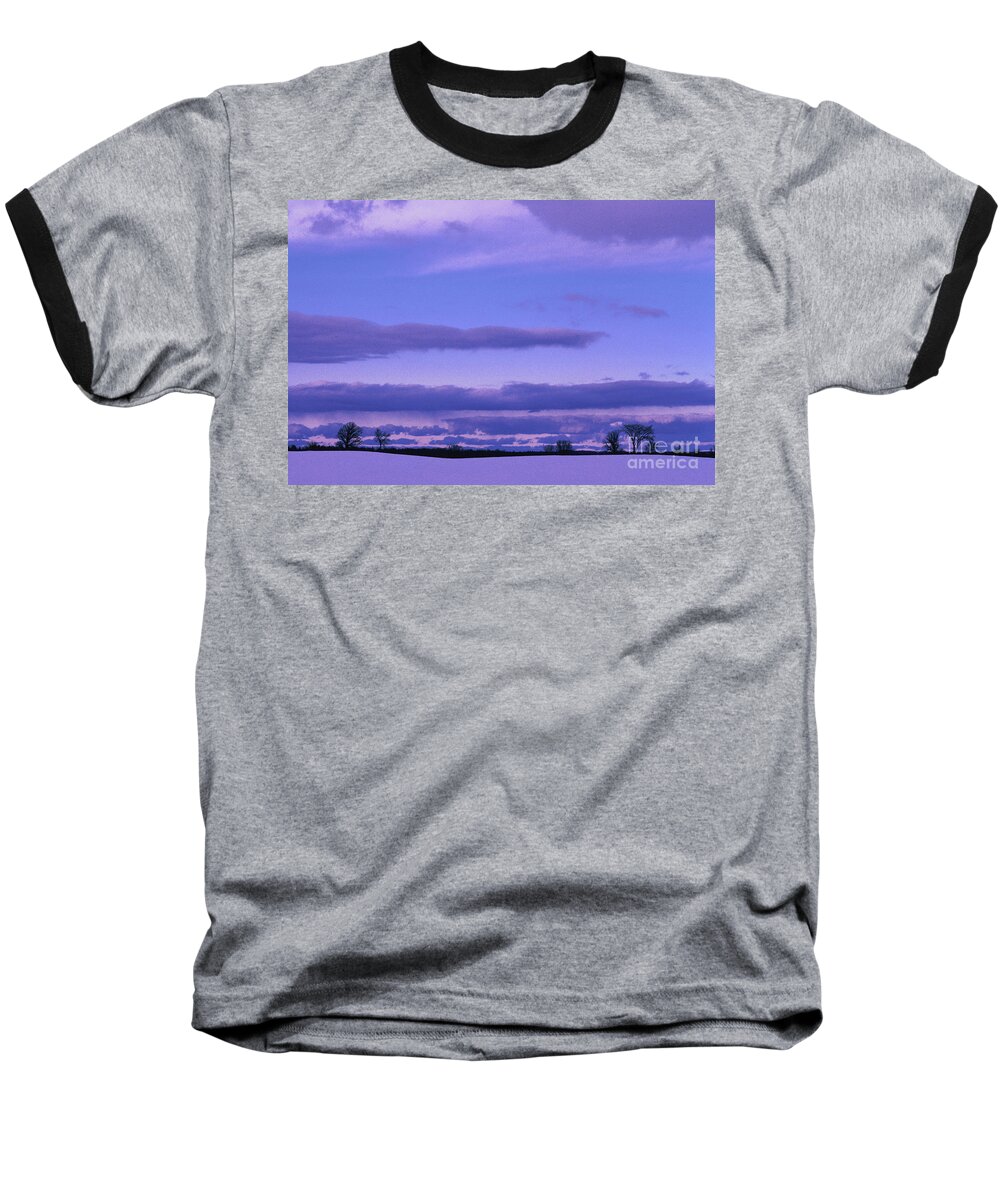 Winter Baseball T-Shirt featuring the photograph Wisconsin North, Sundown by Tom Wurl