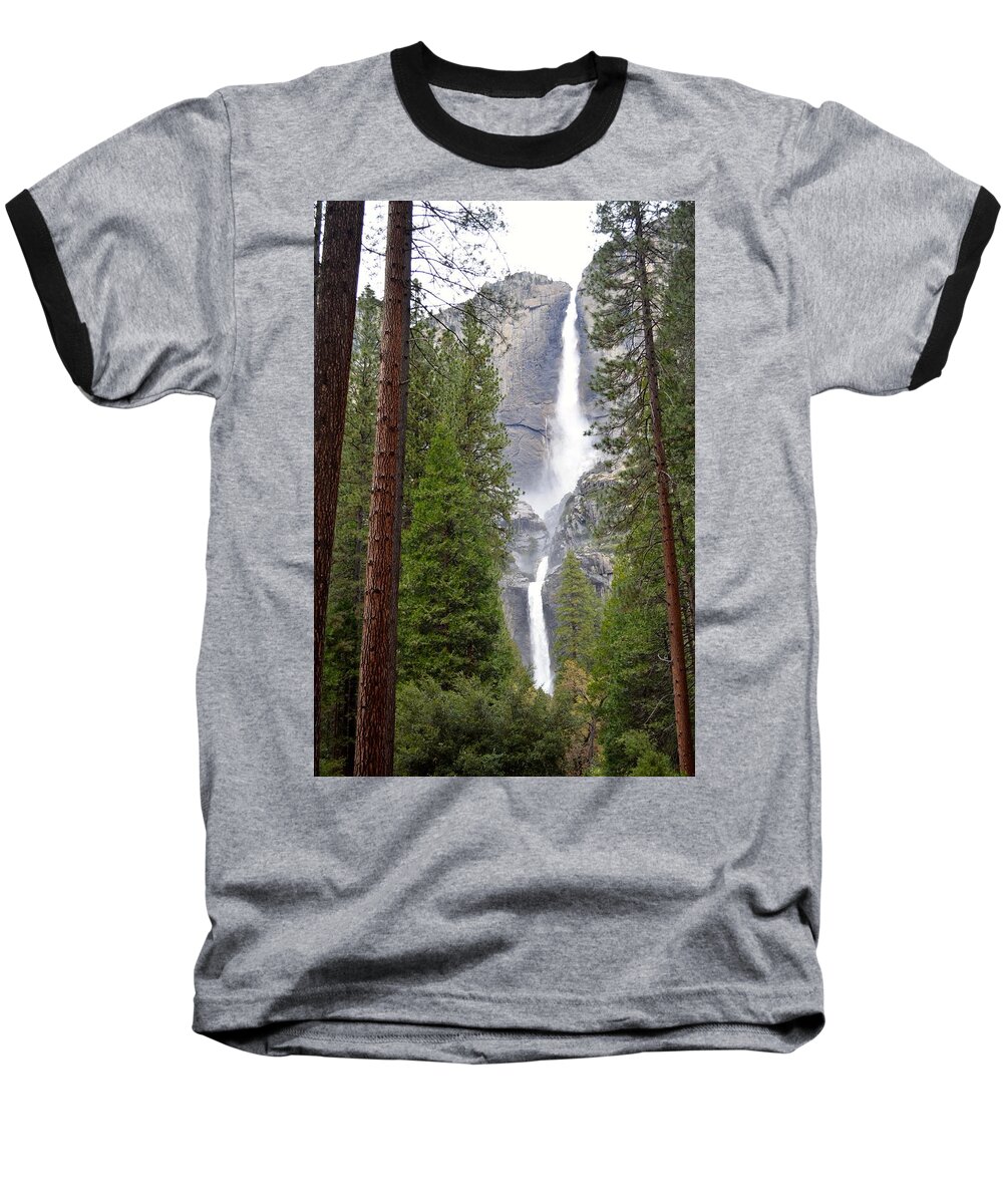 Waterfalls Baseball T-Shirt featuring the photograph Yosemite Falls by Alex King