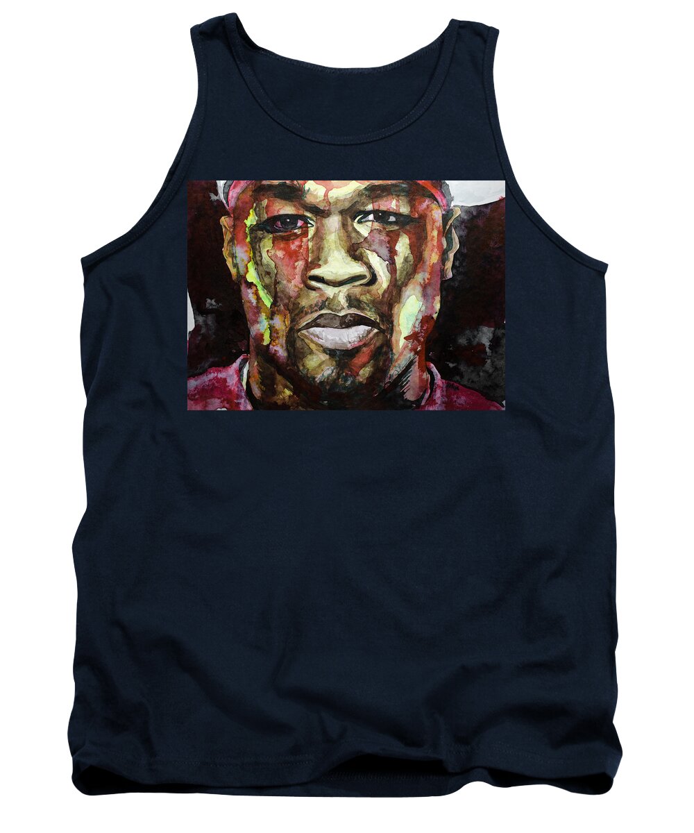 Rap Tank Top featuring the painting Get Rich or Die Tryin' #2 by Laur Iduc