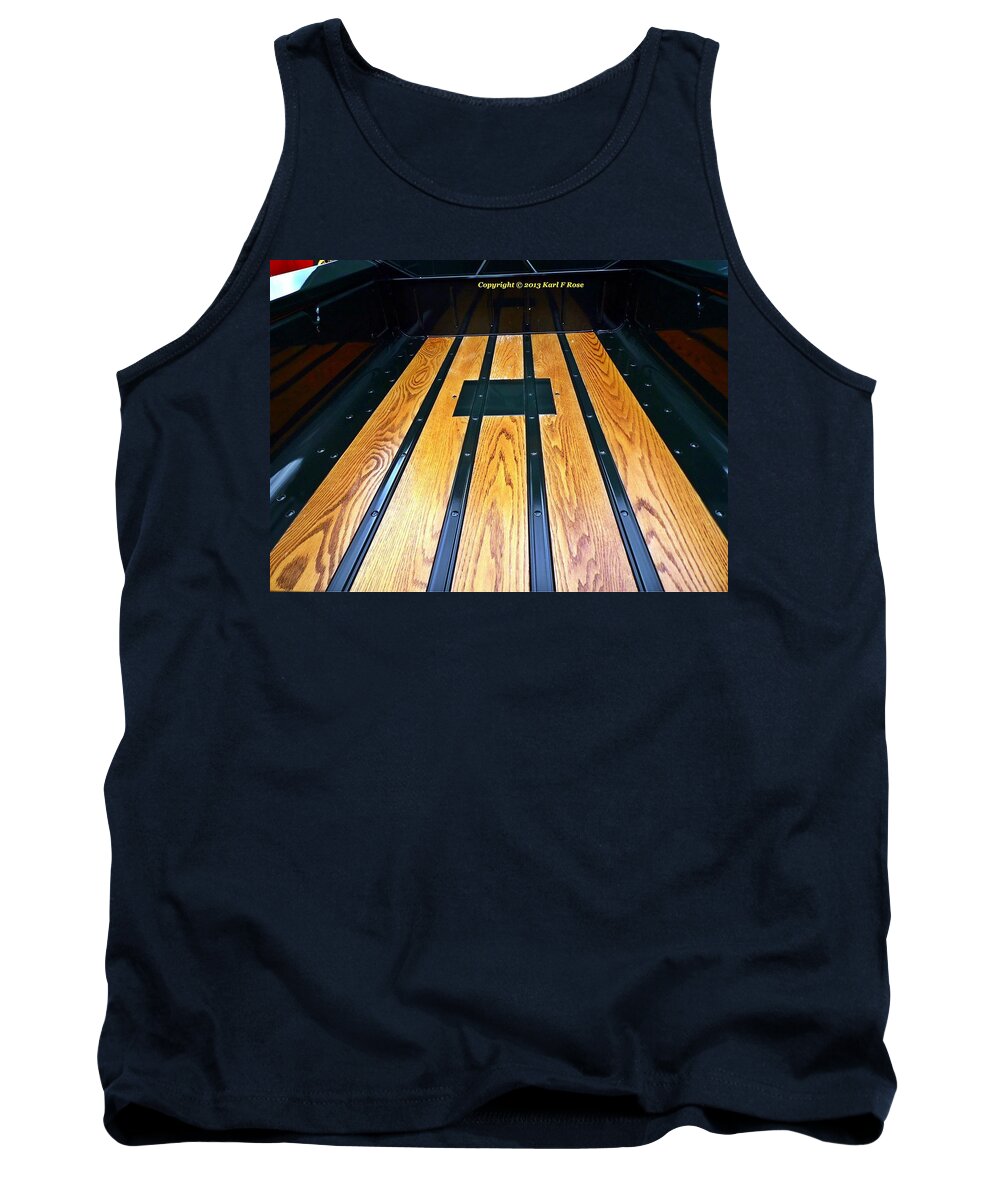 Cars Tank Top featuring the photograph Old truck bed #2 by Karl Rose