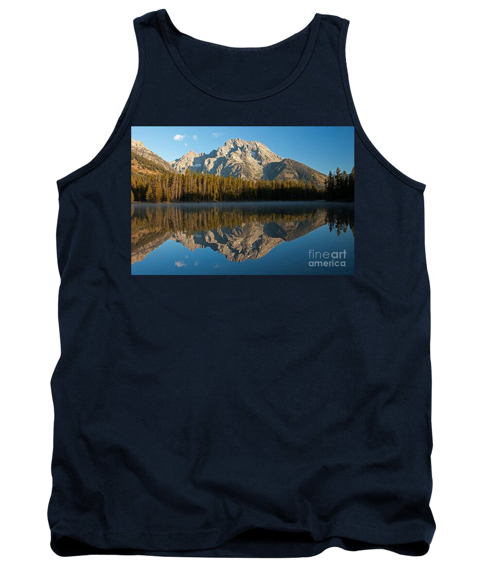Autumn Tank Top featuring the photograph Mount Moran String Lake Grand Teton National Park #2 by Fred Stearns
