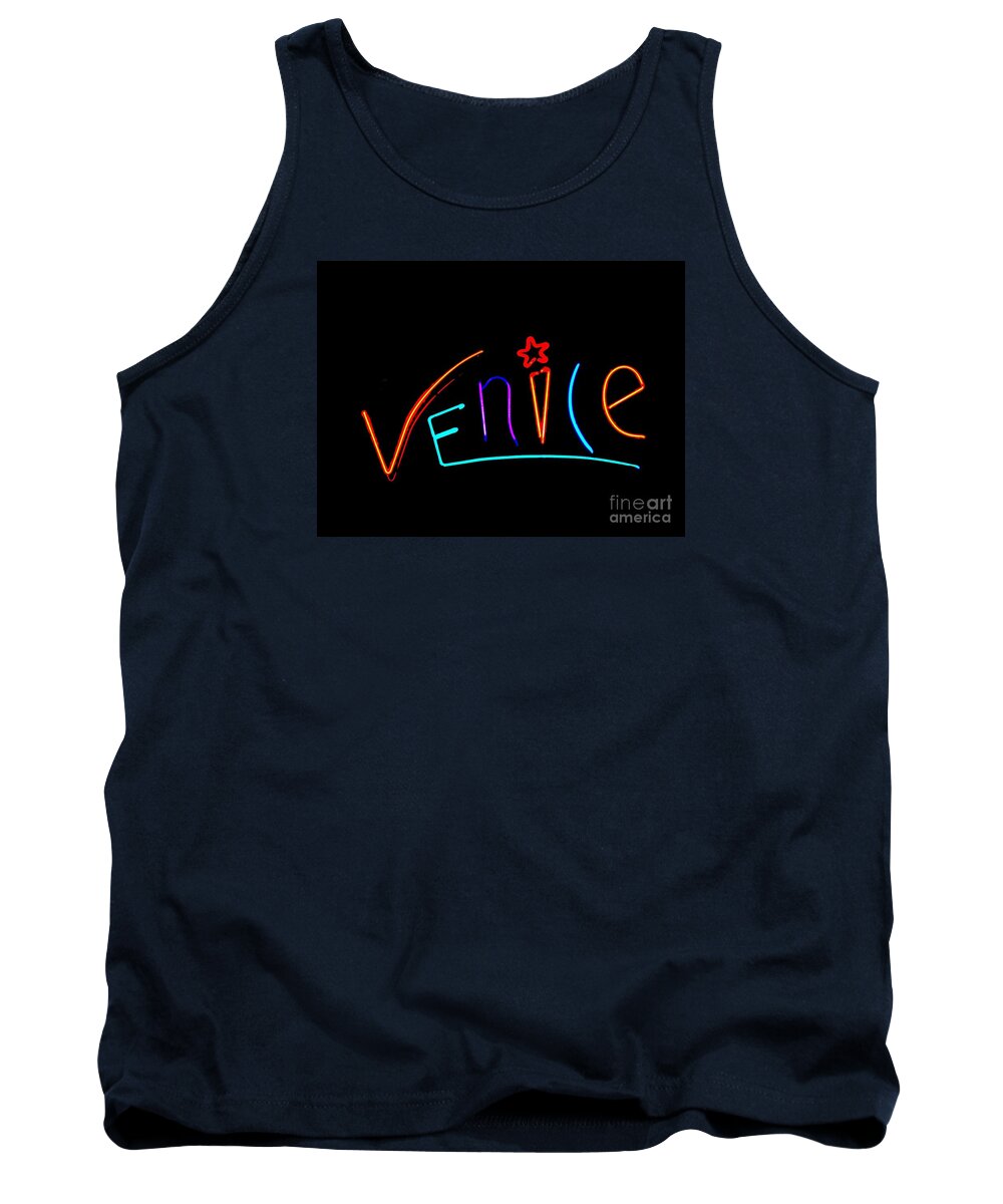 Bar Tank Top featuring the photograph Venice Cafe' by Kelly Awad
