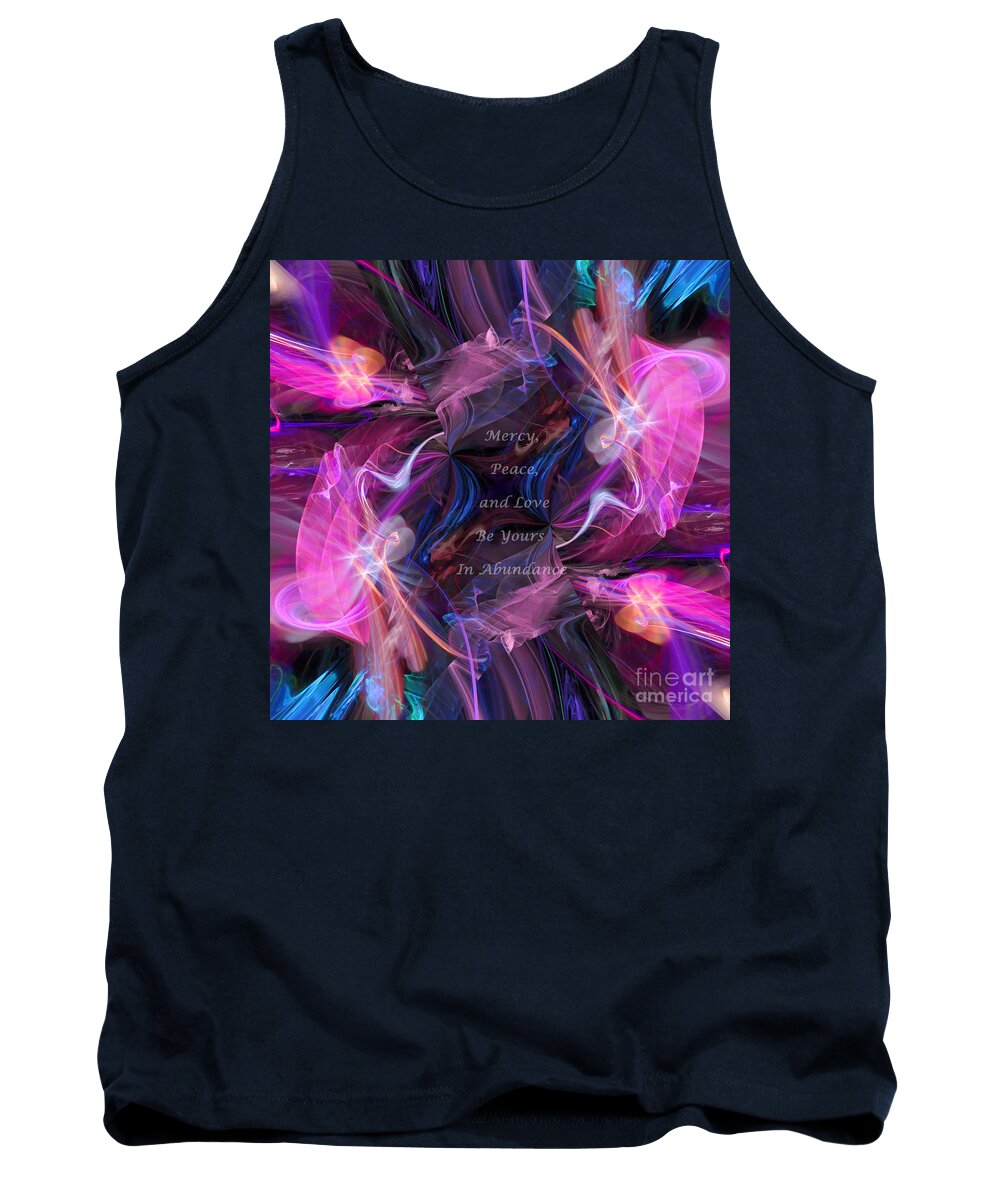 Jude 1:2 Tank Top featuring the digital art A Blessing by Margie Chapman