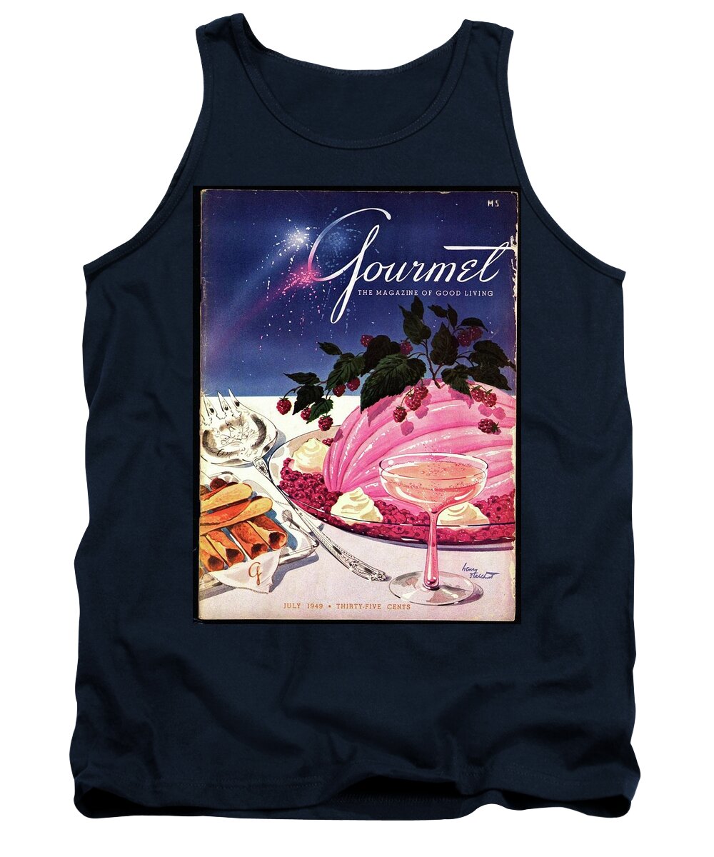 Illustration Tank Top featuring the photograph A Gourmet Cover Of Mousse by Henry Stahlhut