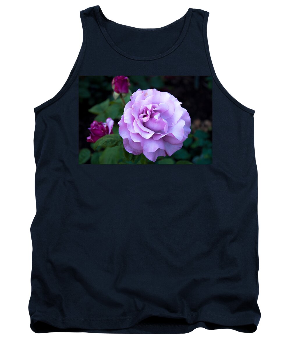 Rose Tank Top featuring the photograph Amethyst Of The Garden by Roxy Hurtubise