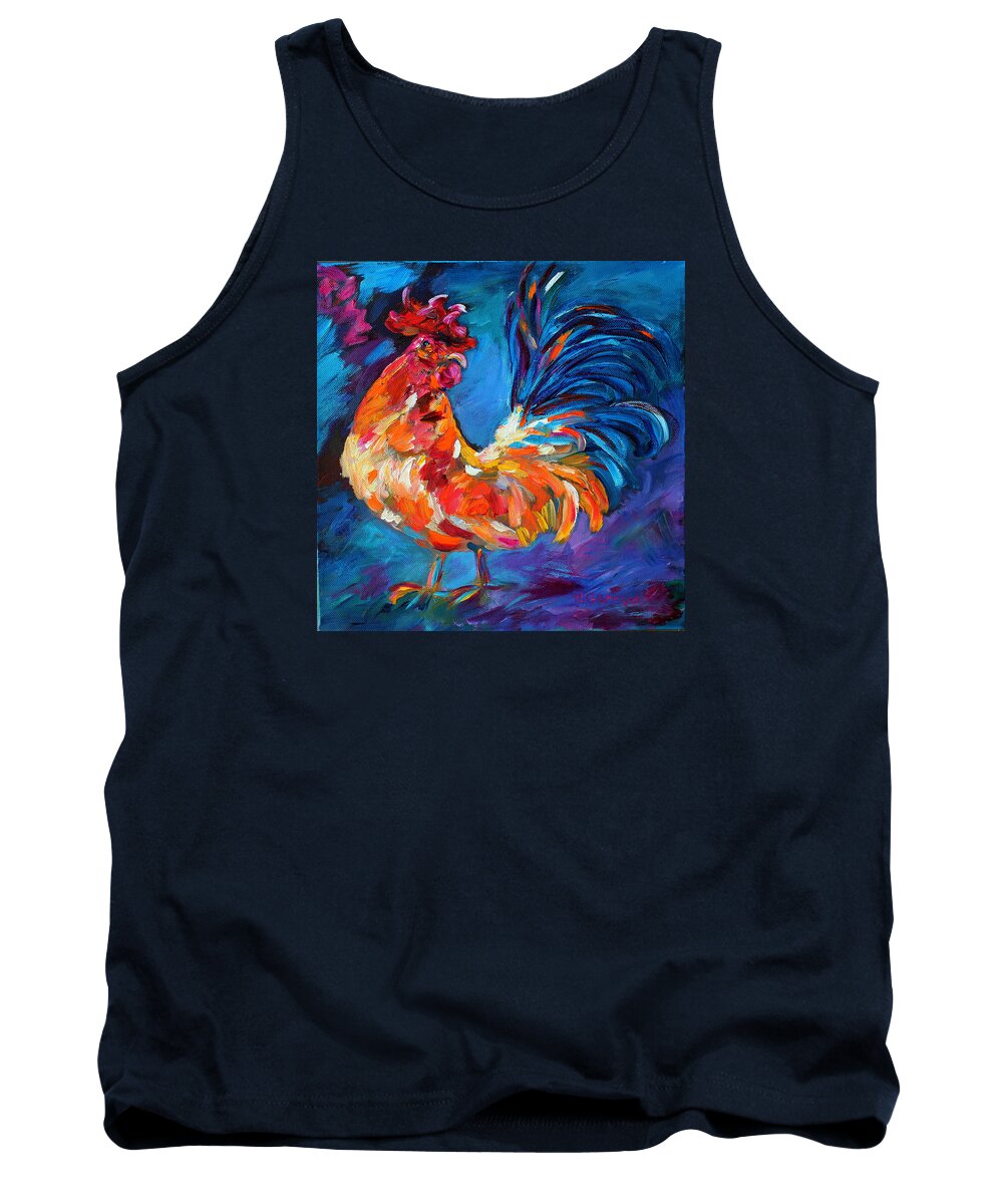 Rooster Tank Top featuring the painting Aroostrocrat 2014 by Naomi Gerrard