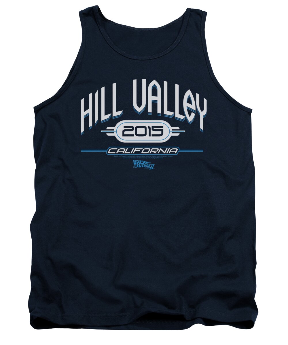 Back To The Future Ii Tank Top featuring the digital art Back To The Future II - Hill Valley 2015 by Brand A