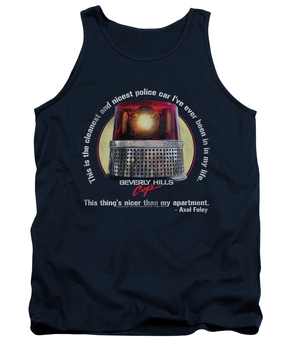 Beverly Hills Cop Tank Top featuring the digital art Bhc - Nicest Police Car by Brand A
