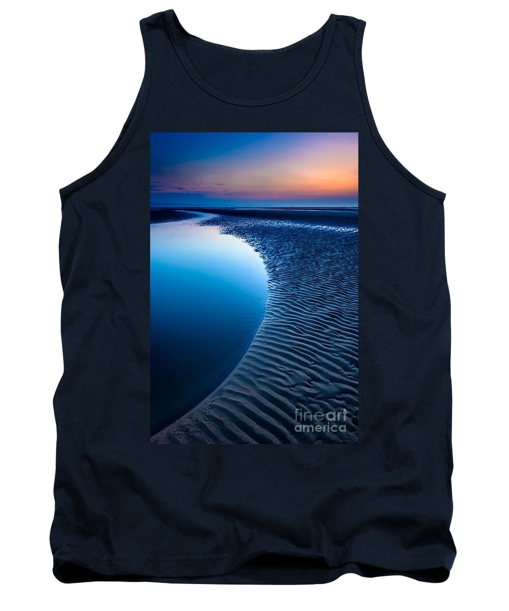 Sunset Tank Top featuring the photograph Blue Beach by Adrian Evans