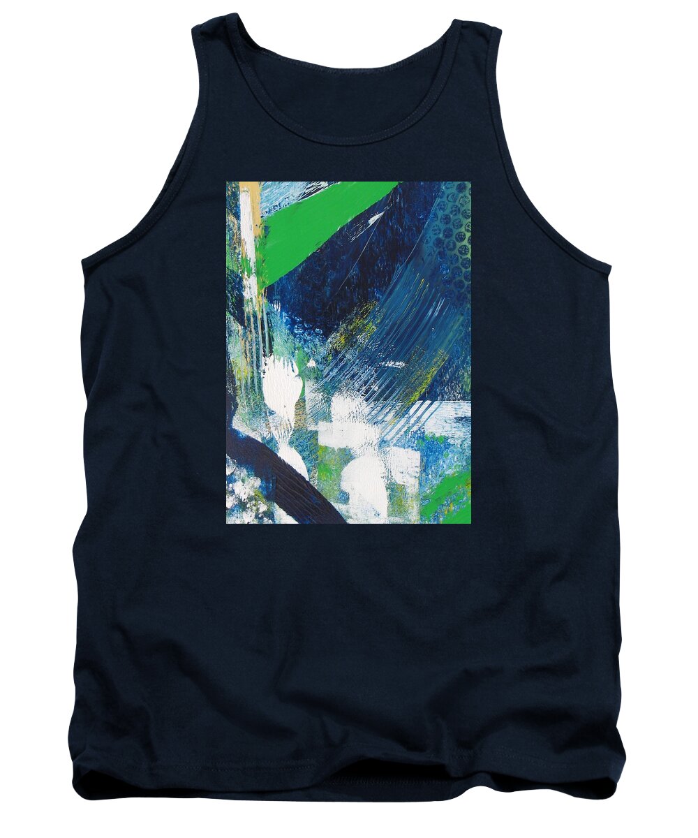 Abstract Tank Top featuring the painting Can You See the Wind by Louise Adams