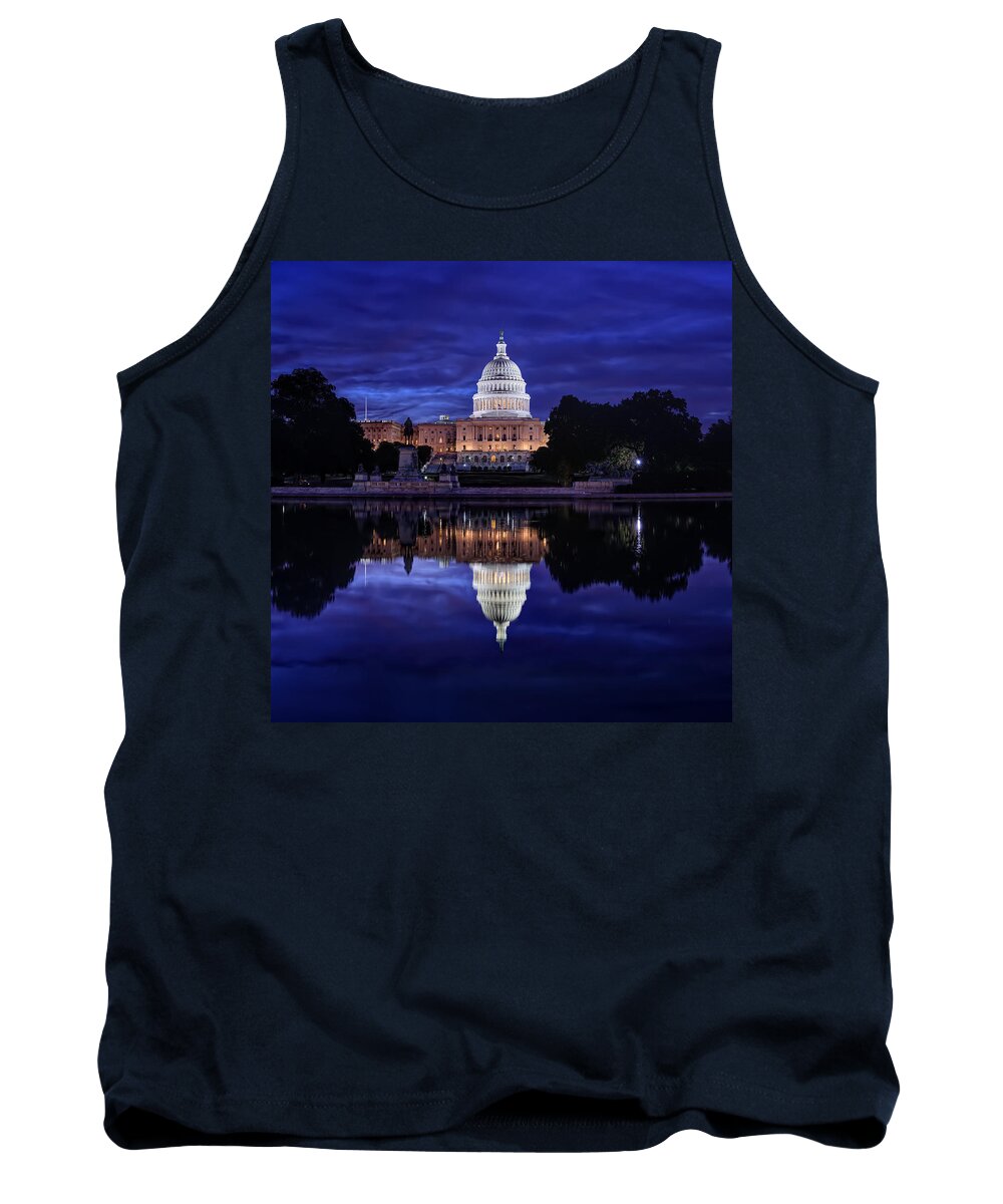Metro Tank Top featuring the photograph Capitol Morning by Metro DC Photography