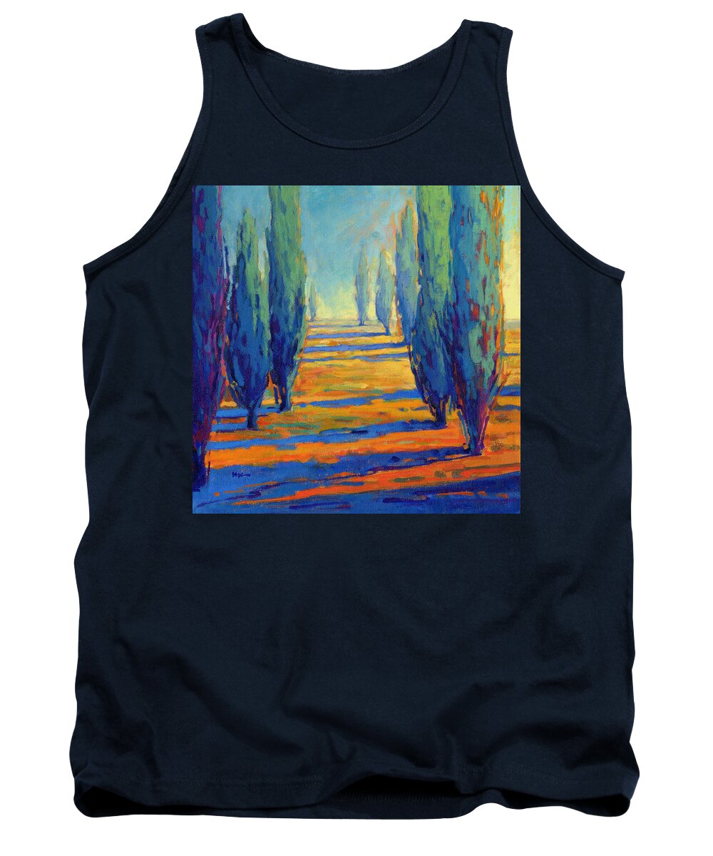 Trees Tank Top featuring the painting Contentment by Konnie Kim