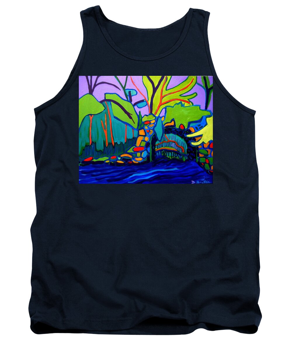 Landscape Tank Top featuring the painting Drifting by Debra Bretton Robinson
