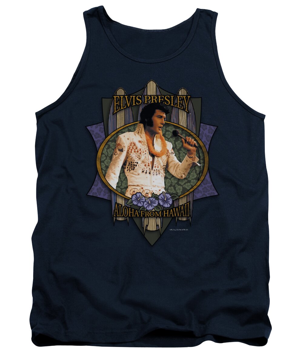 Elvis Tank Top featuring the digital art Elvis - Aloha From Hawaii by Brand A