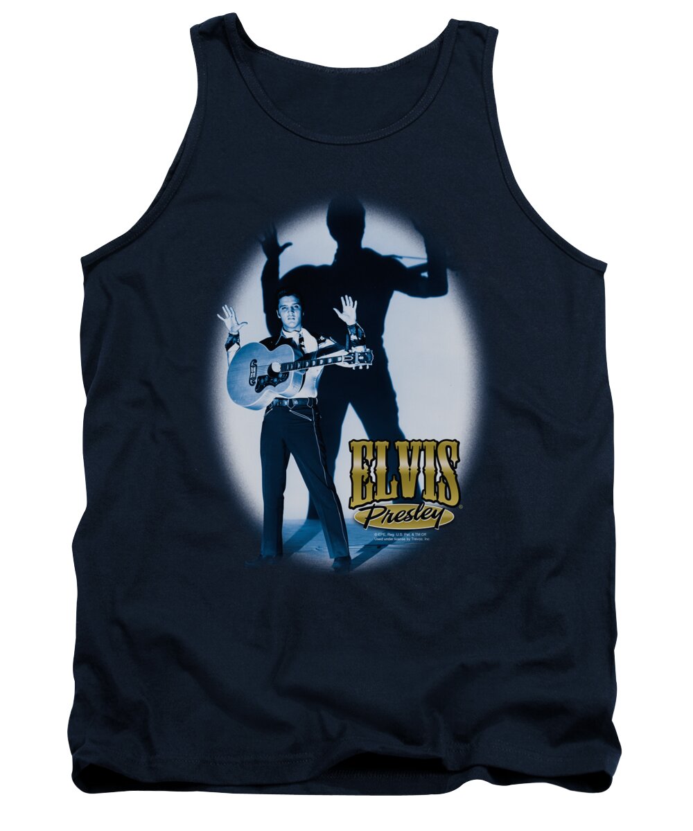 Elvis Tank Top featuring the digital art Elvis - Hands Up by Brand A