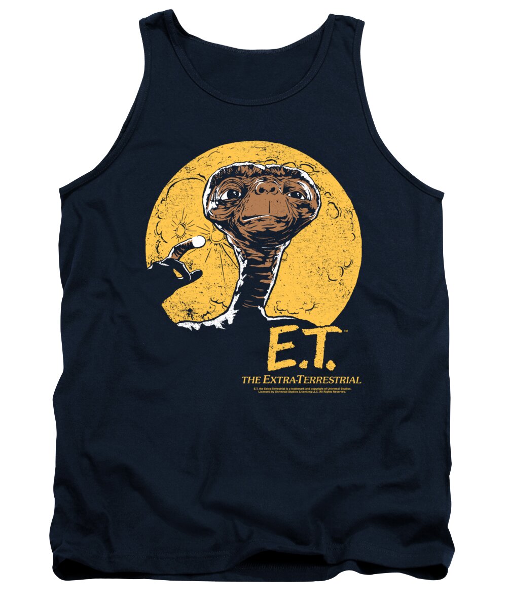  Tank Top featuring the digital art Et - Moon Frame by Brand A