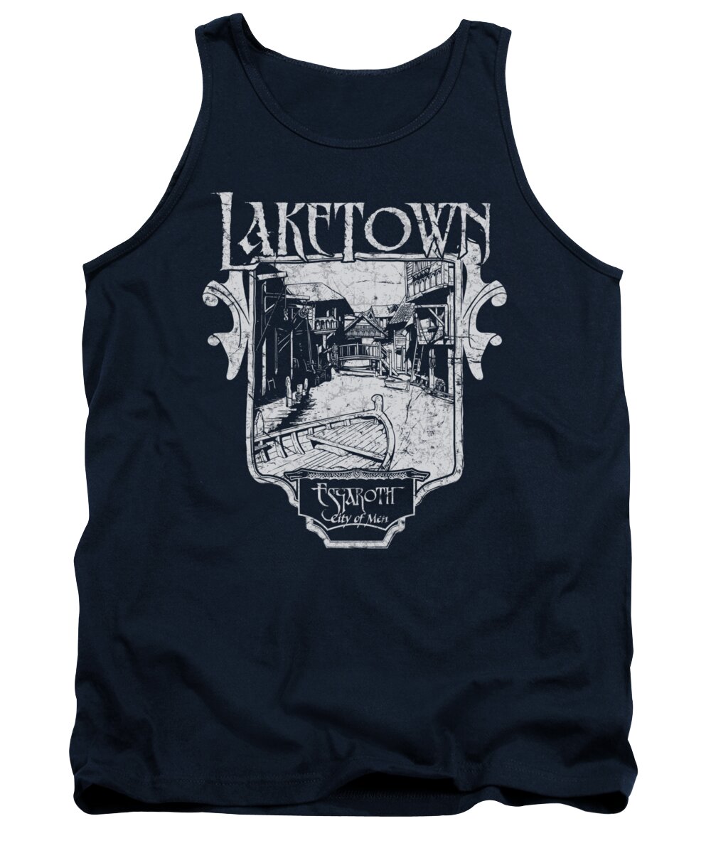 The Hobbit Tank Top featuring the digital art Hobbit - Laketown Simple by Brand A