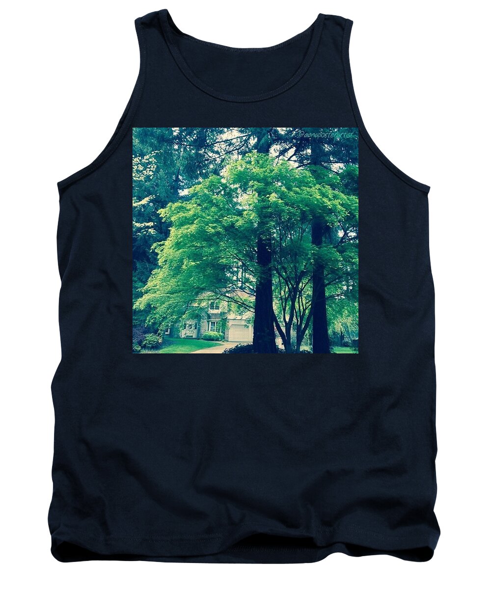 Annasgardens Tank Top featuring the photograph Home Sweet Home #bluegreen by Anna Porter