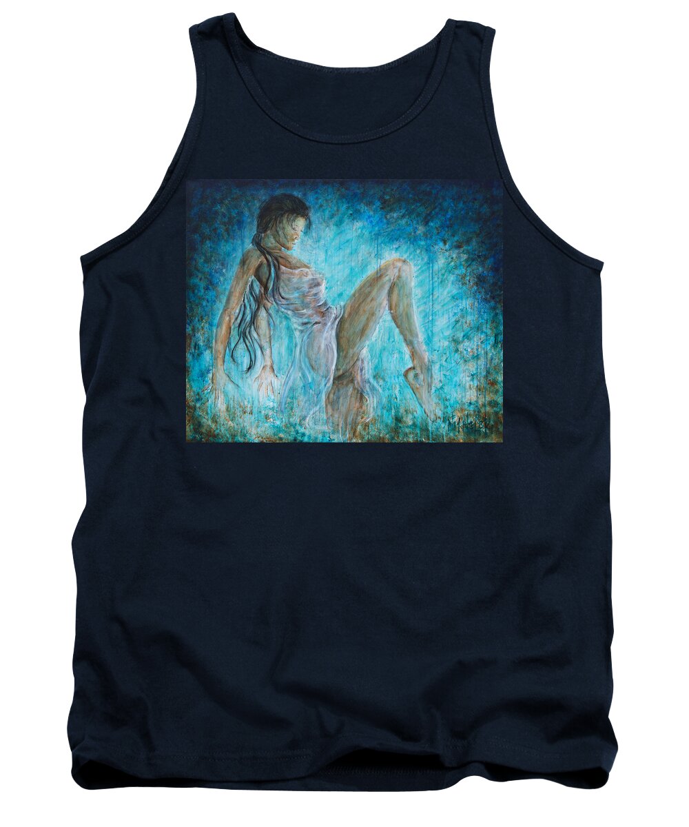 Dance Alone Tank Top featuring the painting I Dance Alone by Nik Helbig