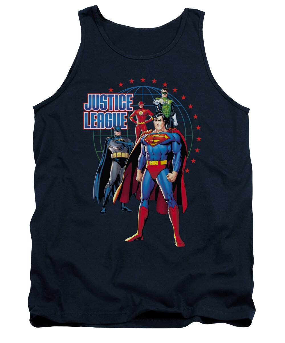Justice League Of America Tank Top featuring the digital art Jla - Protectors by Brand A