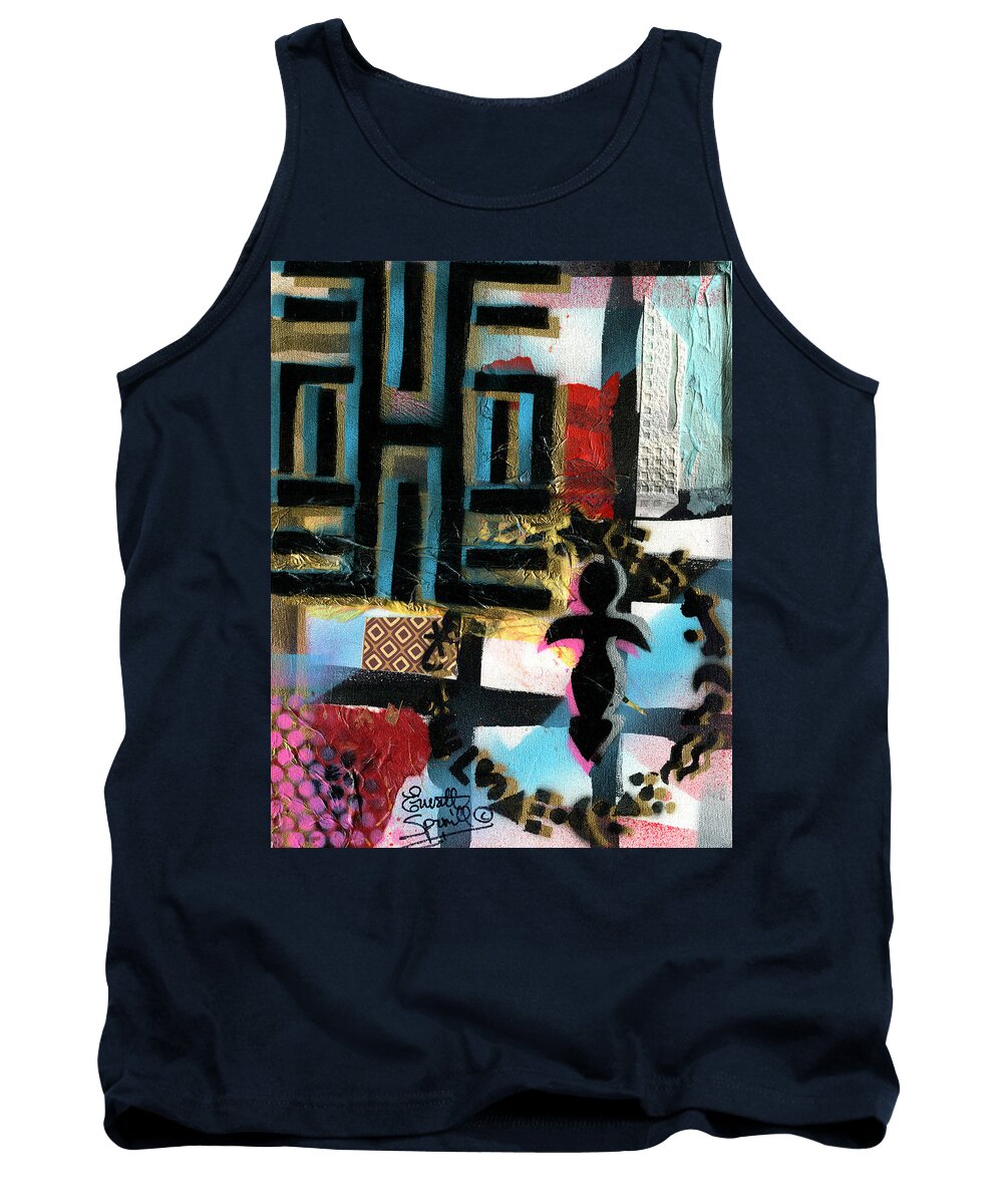 Everett Spruill Tank Top featuring the painting Knowledge Is Power by Everett Spruill