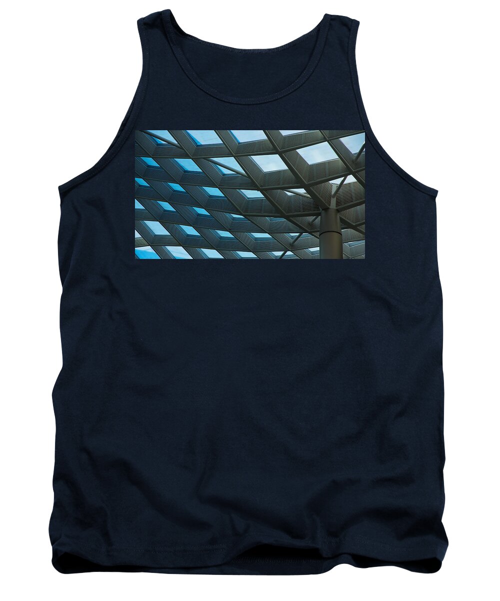 Kogod Tank Top featuring the photograph Kogod Courtyard Ceiling by Stuart Litoff