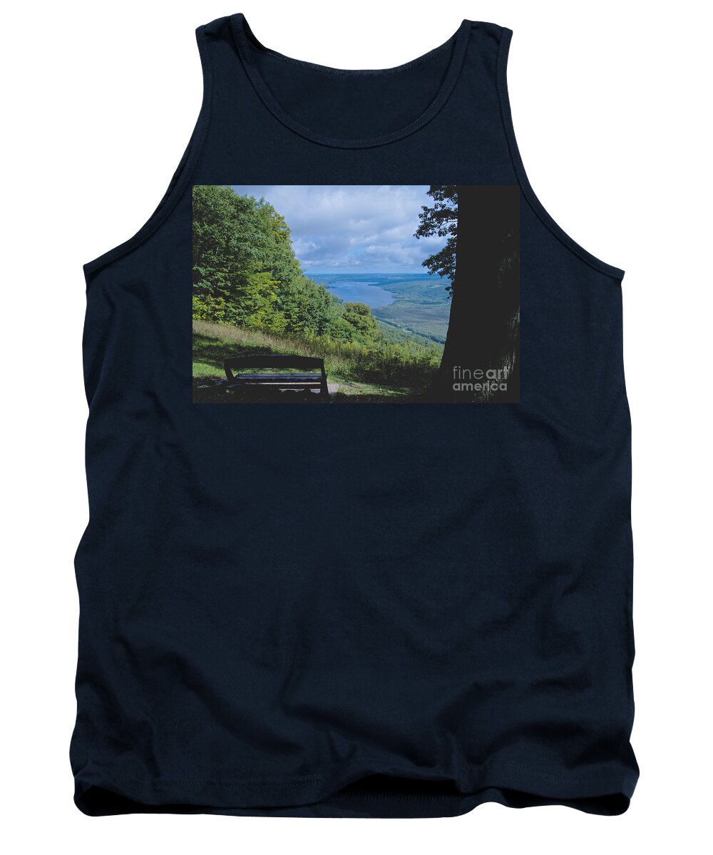 Honeoye Lake Tank Top featuring the photograph Lake Vista by William Norton