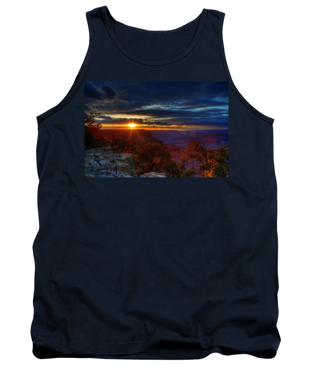 Night Tank Top featuring the photograph Last Light of the Day by Dave Files