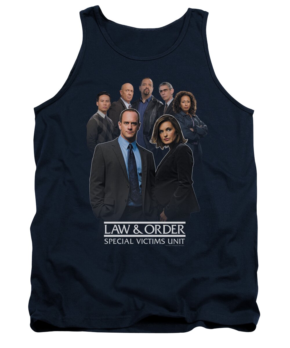 Law And Order Tank Top featuring the digital art Law And Order Svu - Team by Brand A
