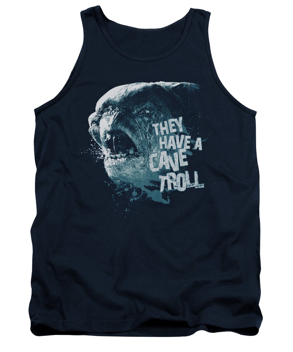 Lord Of The Rings Tank Top featuring the digital art Lor - Cave Troll by Brand A