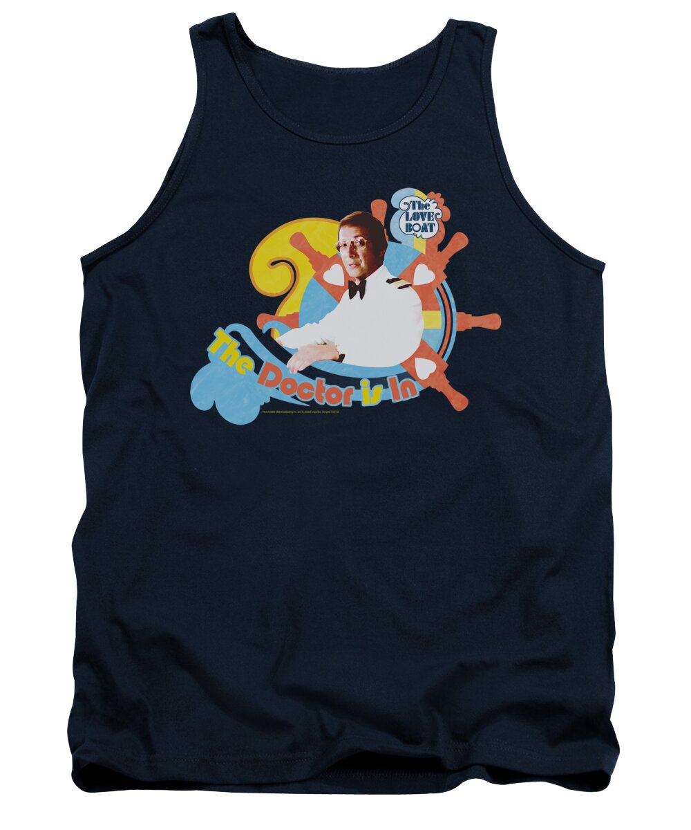 The Love Boat Tank Top featuring the digital art Love Boat - The Doctor Is In by Brand A
