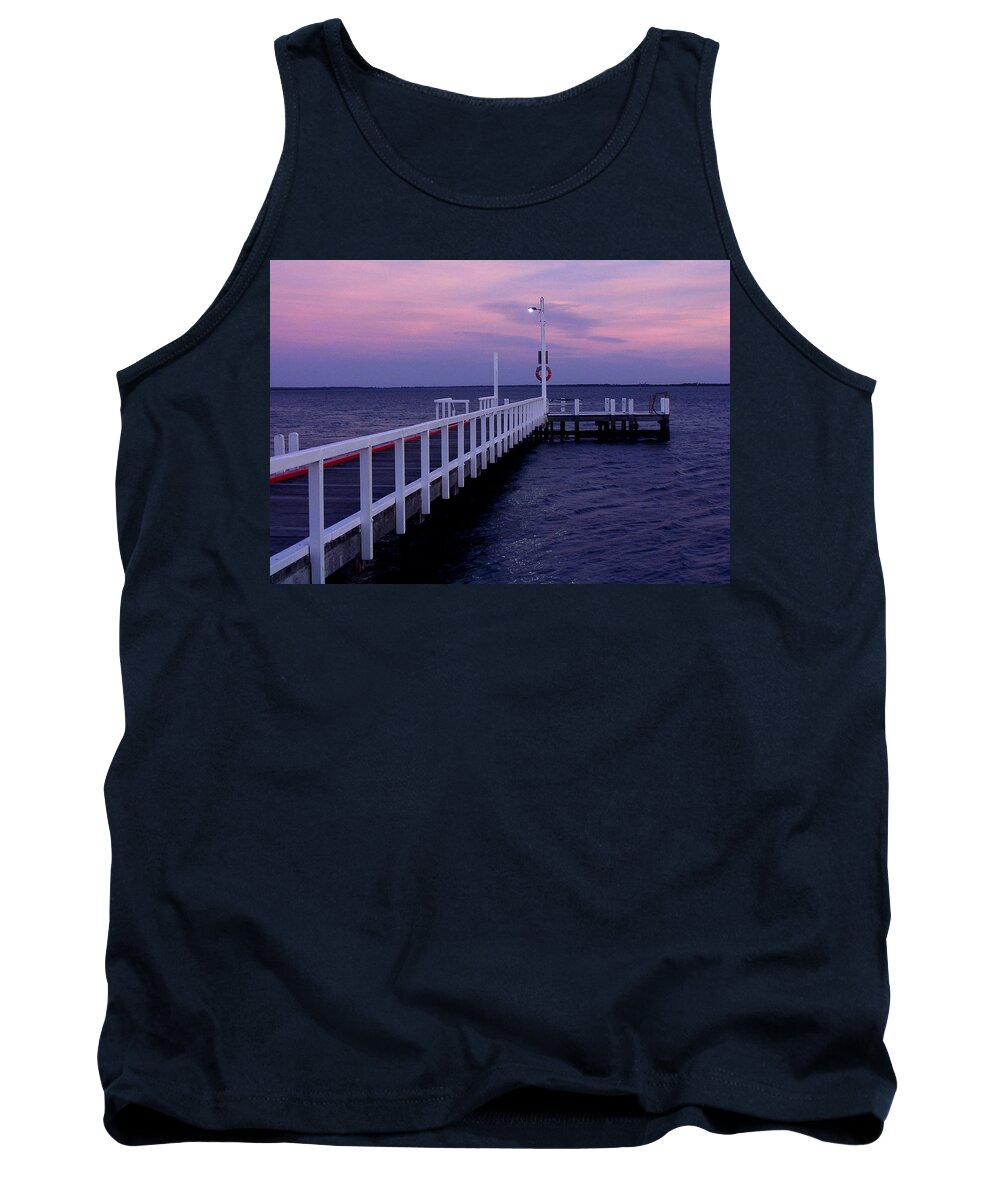 Manns Beach Tank Top featuring the photograph Manns Beach Jetty by Evelyn Tambour