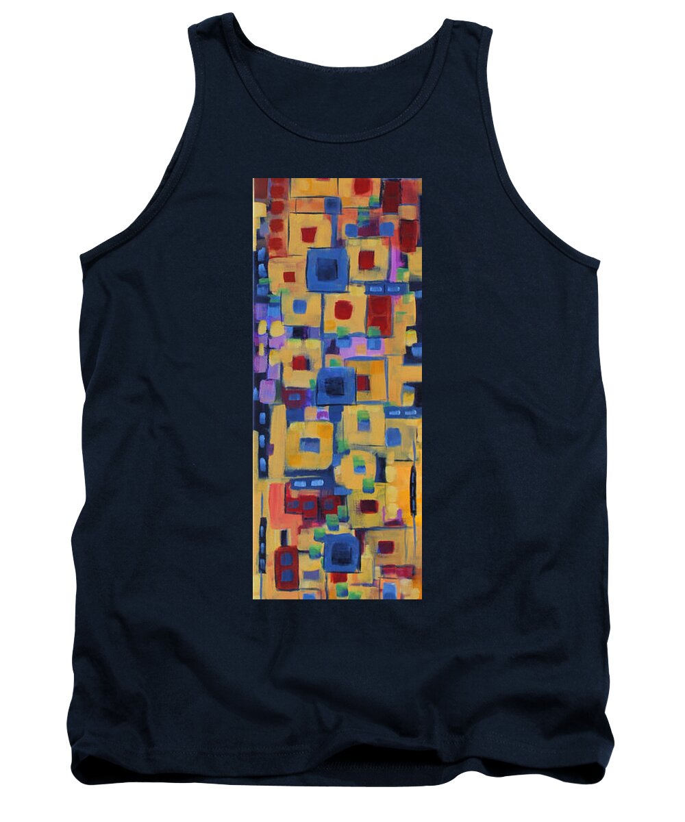 Jazz Tank Top featuring the painting My Jazz n Blues 1 by Holly Carmichael