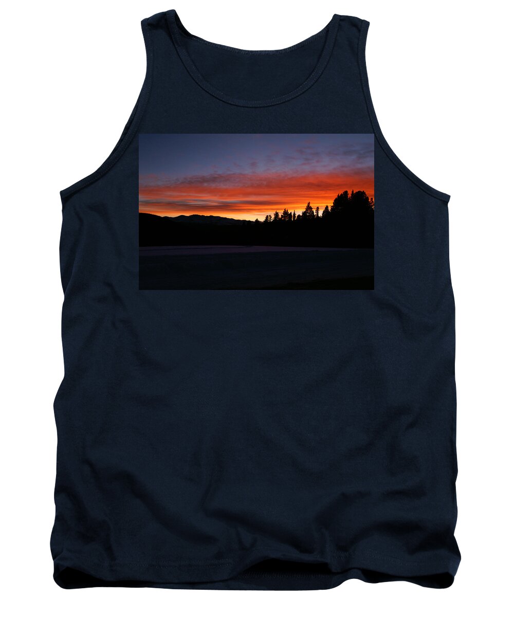 November's Embers Tank Top featuring the photograph November's Embers by Jeremy Rhoades