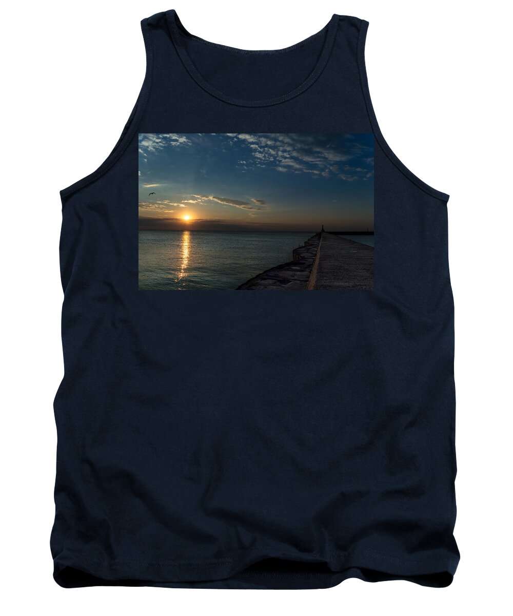 Sunrise Tank Top featuring the photograph October Sunrise by James Meyer