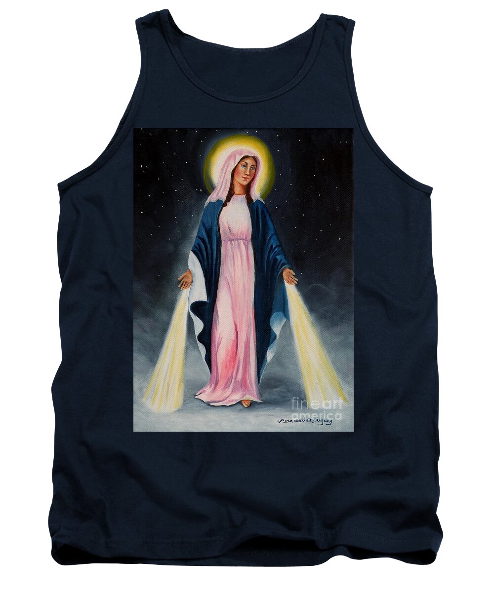 Our Lady Of Grace Tank Top featuring the painting Our Lady of Grace II by Lora Duguay
