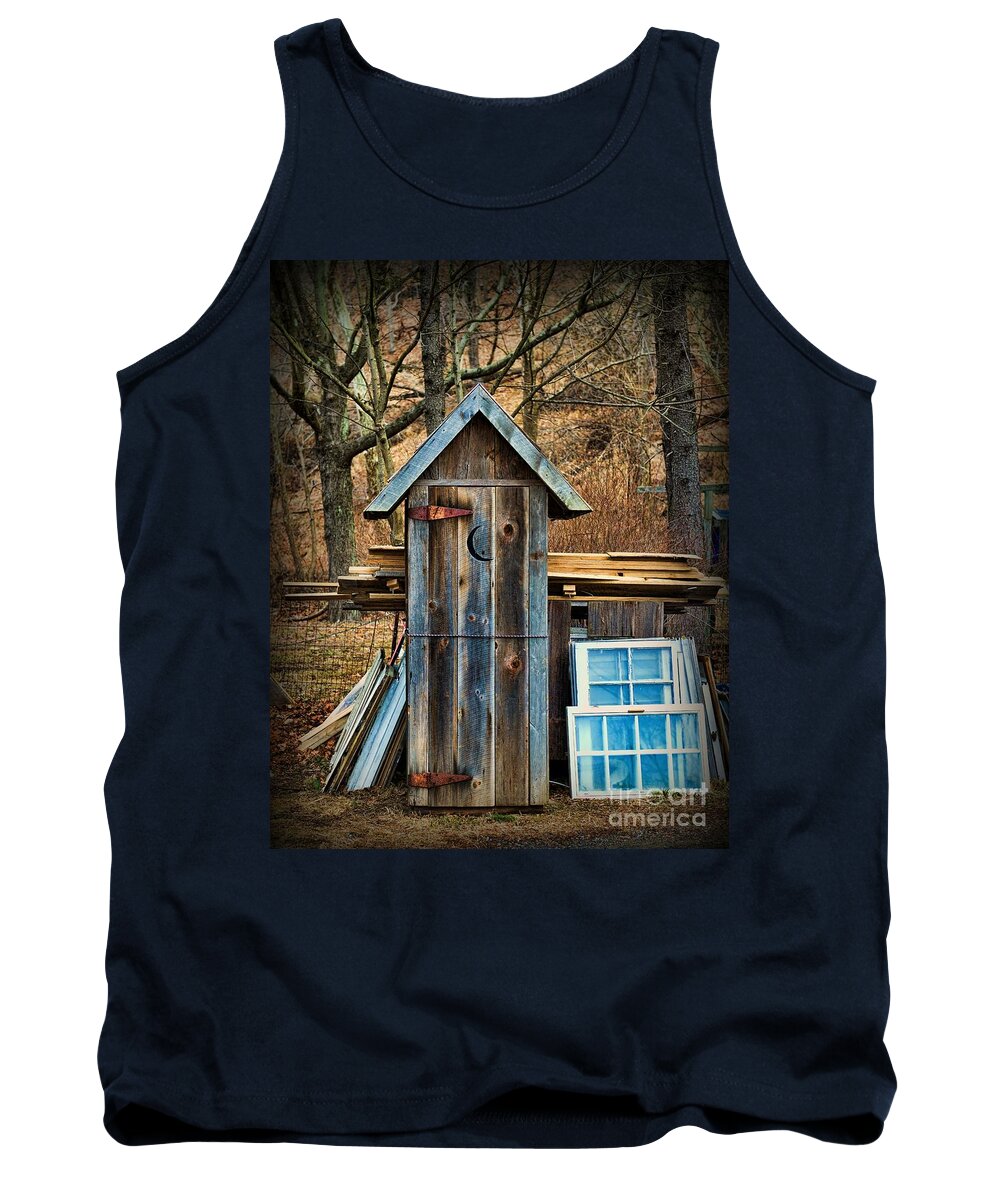 Outhouse Tank Top featuring the photograph Outhouse - 5 by Paul Ward