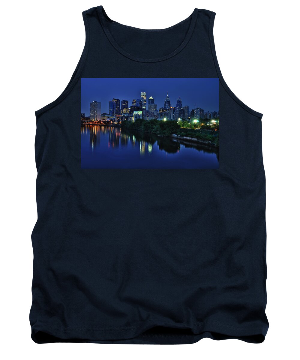 Philadelphia Tank Top featuring the photograph Philly Skyline by Mark Fuller