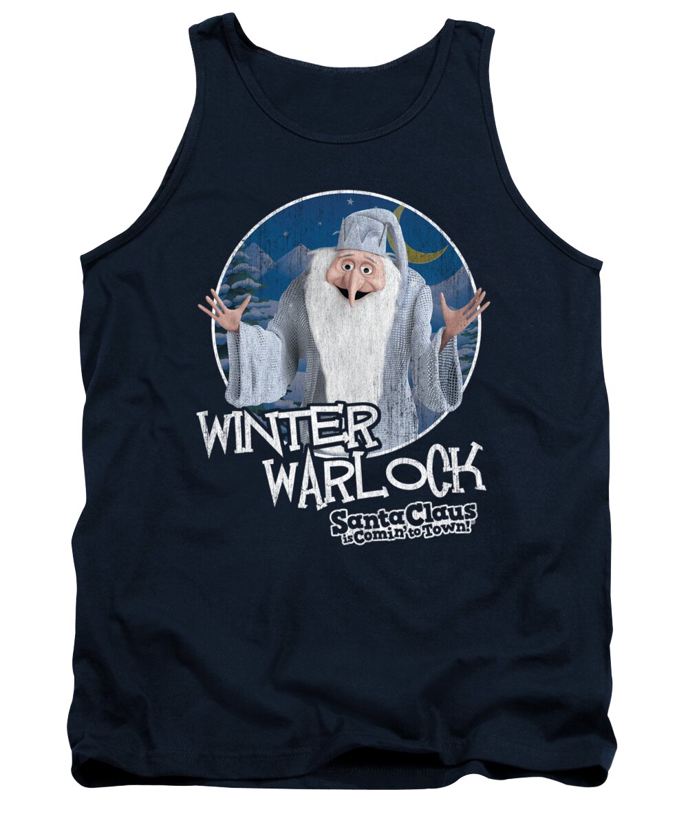  Tank Top featuring the digital art Santa Claus Is Comin To Town - Winter Warlock by Brand A