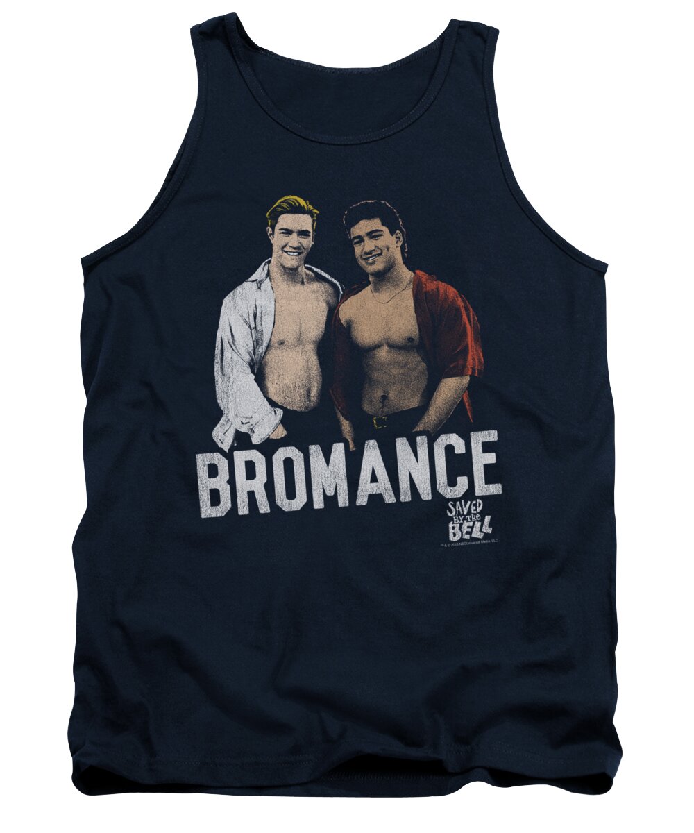 Saved By The Bell Tank Top featuring the digital art Saved By The Bell - Bromance by Brand A