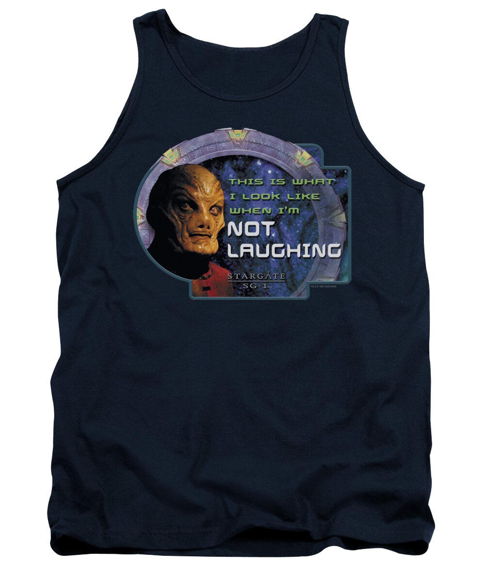  Tank Top featuring the digital art Sg1 - Not Laughing by Brand A
