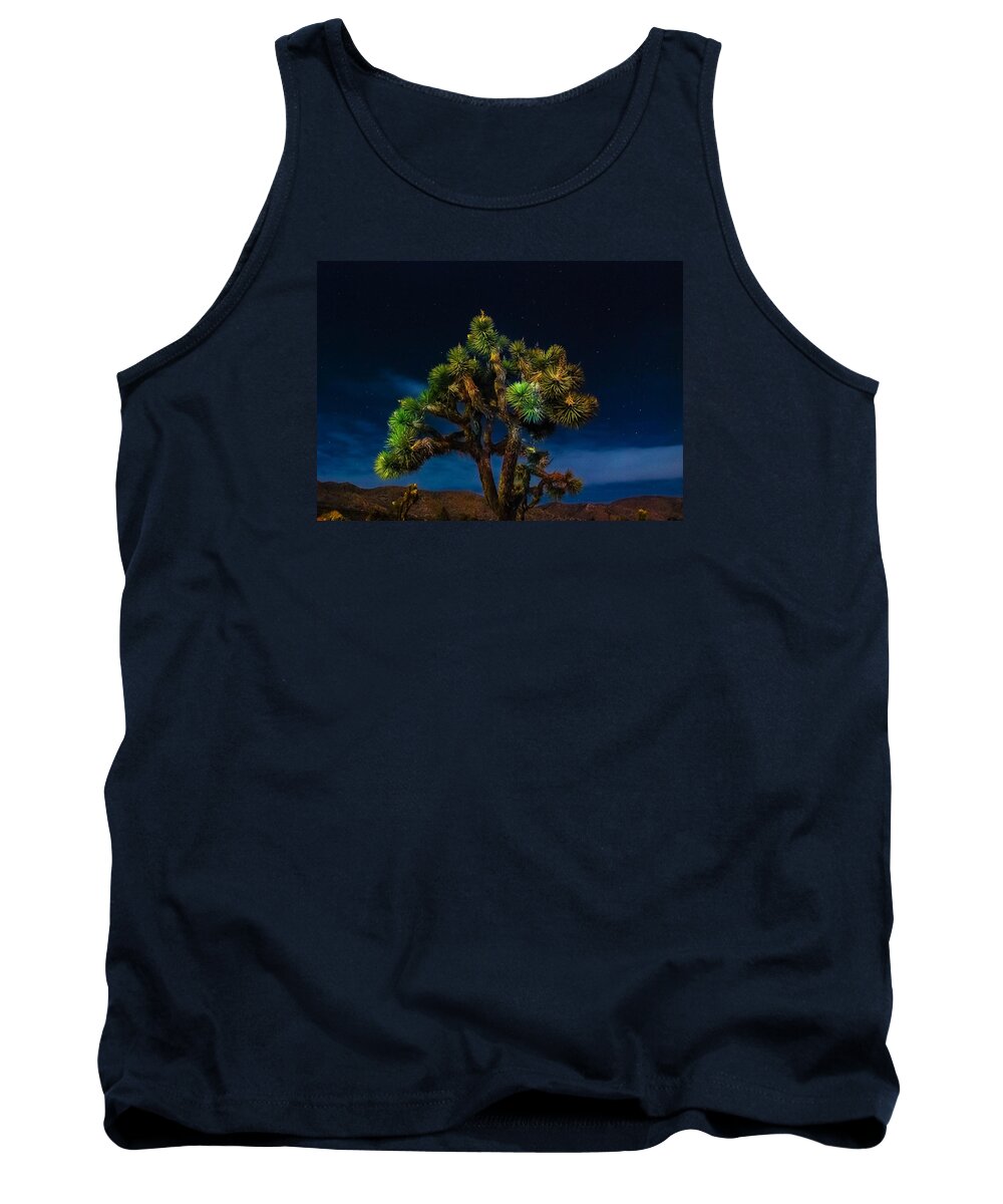 Desert Moon Tank Top featuring the photograph Standing by Angela J Wright