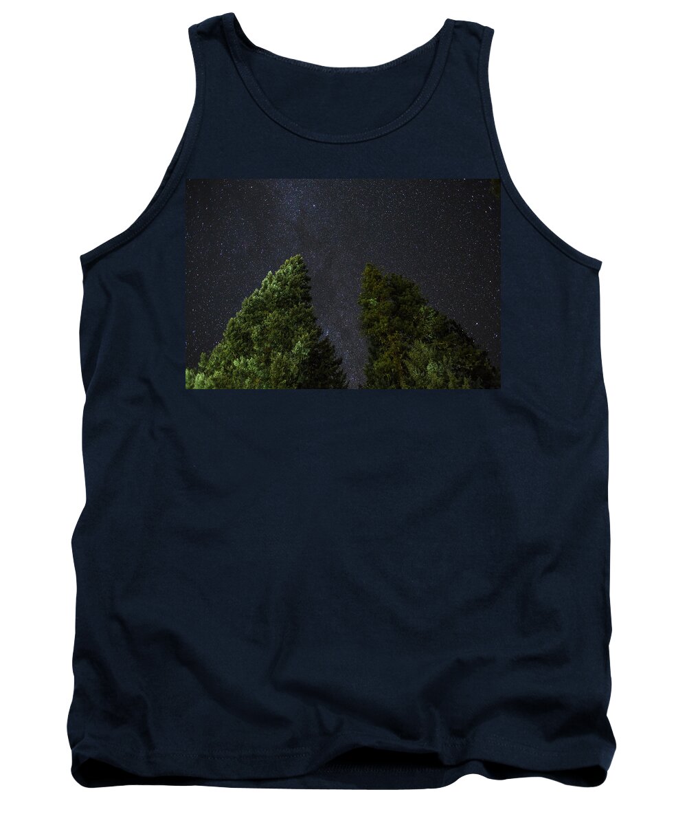 534797 Tank Top featuring the photograph Starry Night Umpqua National Forest by Michael Durham