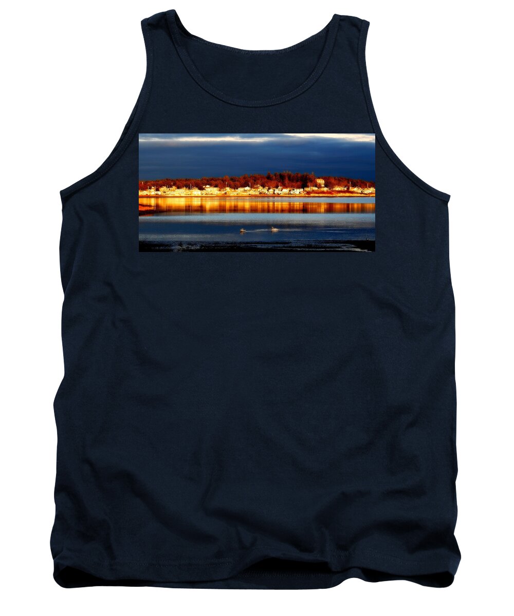 Onset Massachusetts Tank Top featuring the photograph Storm At Sunset by Marysue Ryan